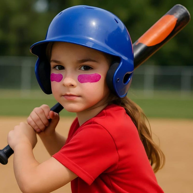 Wismee Hot Pink Eye Black Stick,Sports Glitter Eye Black for Baseball Football Softball, Anti-Glare Under Eye Grease Stick Sports Favor Spirit Day Accessories - Image 2